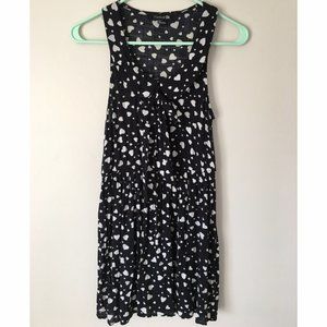 Forever 21 Black Sleeveless Peter Pan Collar Dress